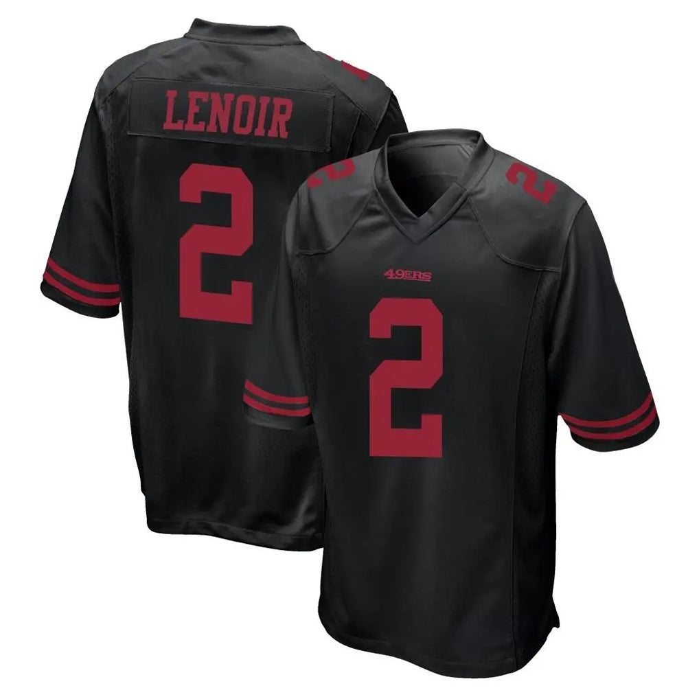 SF.49ers #2 Deommodore Lenoir Player Black Alternate Home Game PETTCS Stitched Jerseys
