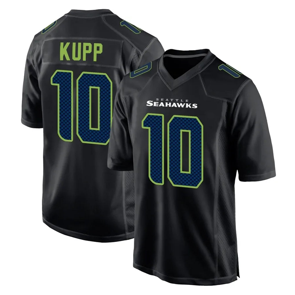 S.Seahawks #10 Cooper Kupp Player Black Limited Fashion Home Game PETTCS Stitched Jerseys