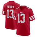 SF.49ers #13 Brock Purdy Player Red Game Home PETTCS Stitched Jerseys