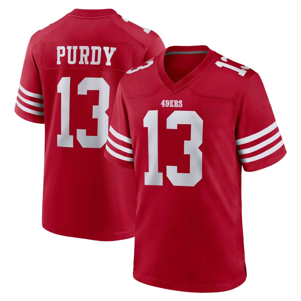 SF.49ers #13 Brock Purdy Player Red Game Home PETTCS Stitched Jerseys
