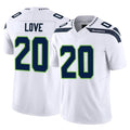 S.Seahawks #20 Julian Love Player White Limited Vapor F.U.S.E. Home Game PETTCS Stitched Jerseys