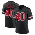 A.Cardinals #40 Pat Tillman Player Black Game PETTCS Stitched Jerseys
