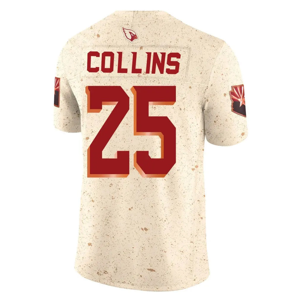 A.Cardinals #25 Zaven Collins Player Cream Rivalries Collection Vapor Limited Home Game PETTCS Stitched Jerseys