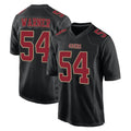 SF.49ers #54 Fred Warner Player Black Fashion Home Game PETTCS Stitched Jerseys