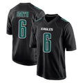 P.Eagles #6 DeVonta Smith Player Carbon Black Fashion Home Game PETTCS Stitched Jerseys