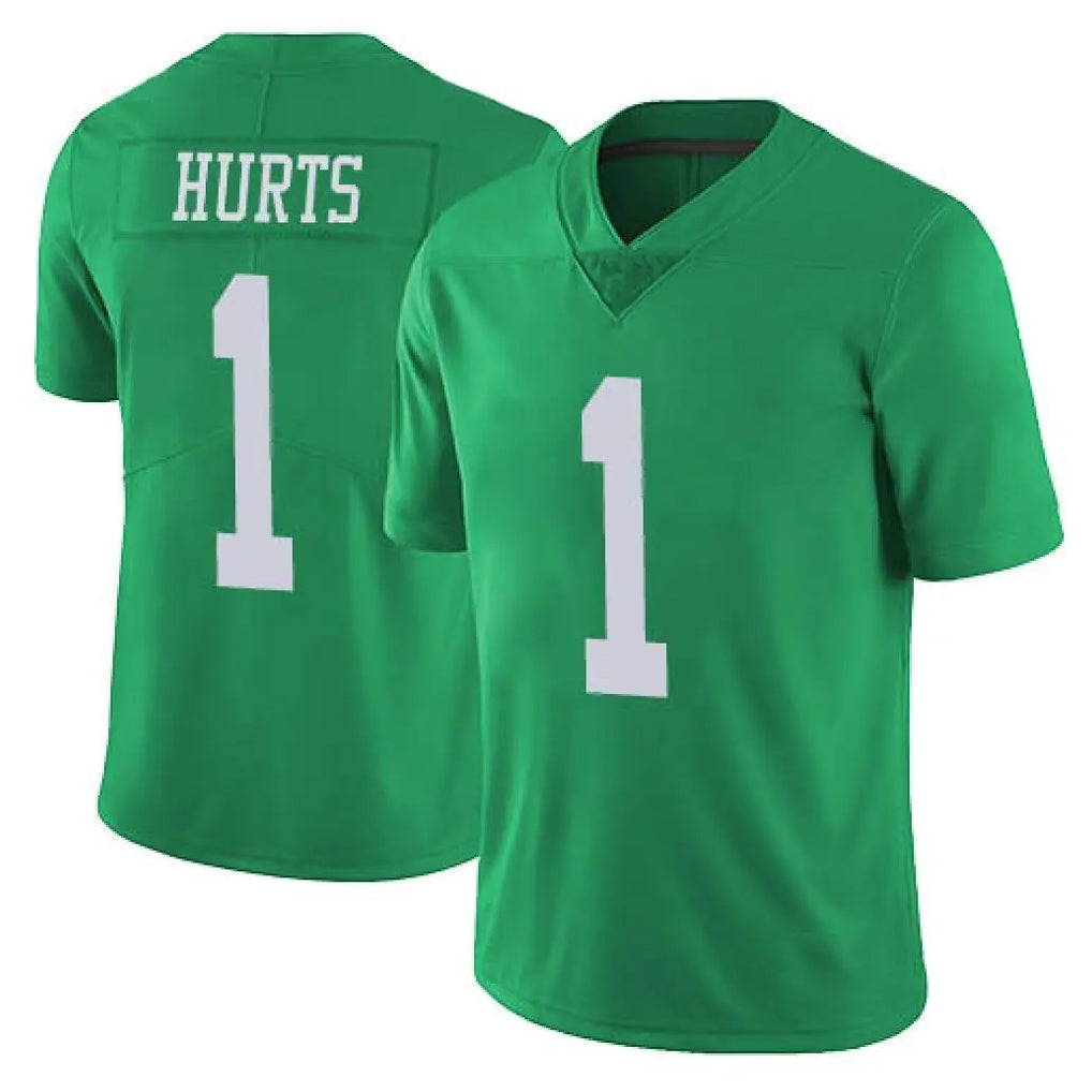 P.Eagles #1 Jalen Hurts Player Green Limited Vapor Untouchable Home Game PETTCS Stitched Jerseys