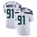 S.Seahawks #91 Byron Murphy II Player White Limited Vapor Untouchable Home Game PETTCS Stitched Jerseys