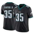 P.Eagles #35 Michael Carter II Player Black Limited Vapor F.U.S.E. Home Game PETTCS Stitched Jerseys