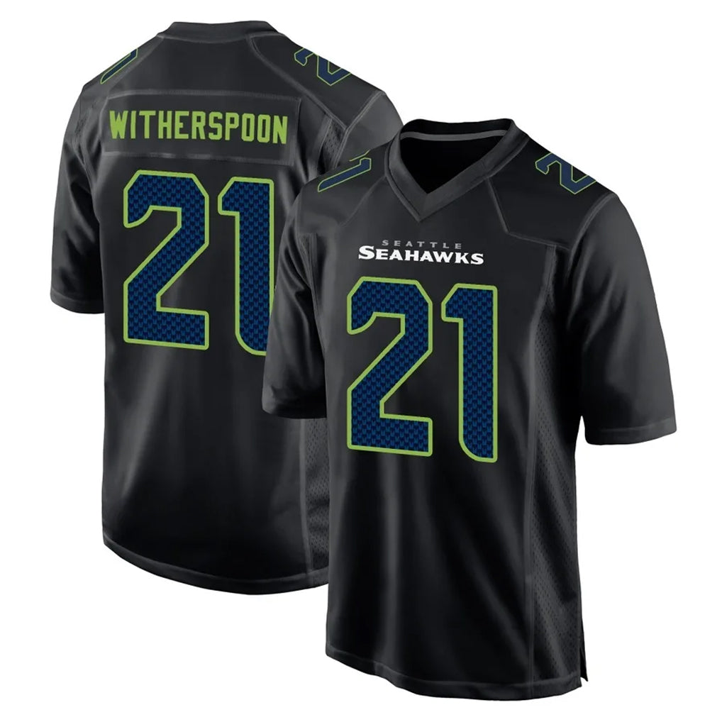 S.Seahawks #21 Devon Witherspoon Player Black Limited Fashion Home Game PETTCS Stitched Jerseys
