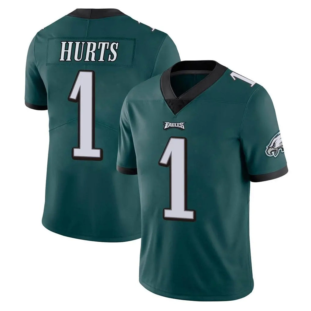 P.Eagles #1 Jalen Hurts Player Team Color Green Vapor Untouchable Home Game PETTCS Stitched Jerseys