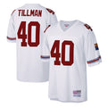 A.Cardinals #40 Pat Tillman Player Mitchell & Ness White Legacy Replica PETTCS Stitched Jerseys