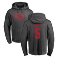 SF.49ers #5 Mike Evans Player Anthracite Pullover Hoodies Home Game PETTCS Stitched Jerseys