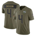 S.Seahawks #4 Michael Dickson Player Olive 2025 Salute To Service Limited Home Game PETTCS Stitched Jerseys