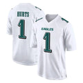 P.Eagles #1 Jalen Hurts Player White Tundra Fashion Home Game PETTCS Stitched Jerseys