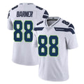 S.Seahawks #88 AJ Barner Player White Limited Vapor Untouchable Home Game PETTCS Stitched Jerseys