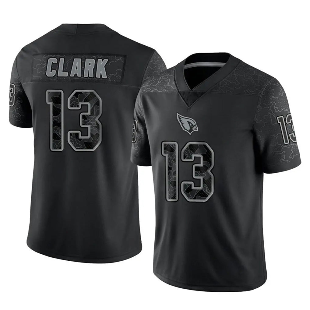 A.Cardinals #13 Kei'Trel Clark Player Black RFLCTV Limited Home Game PETTCS Stitched Jerseys