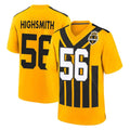 P.Steelers #56 Alex Highsmith Player Gold Limited 1933 Throwback Home Game PETTCS Stitched Jerseys