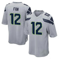 S.Seahawks #12 12th Fan Player Gray Home Game PETTCS Stitched Jerseys