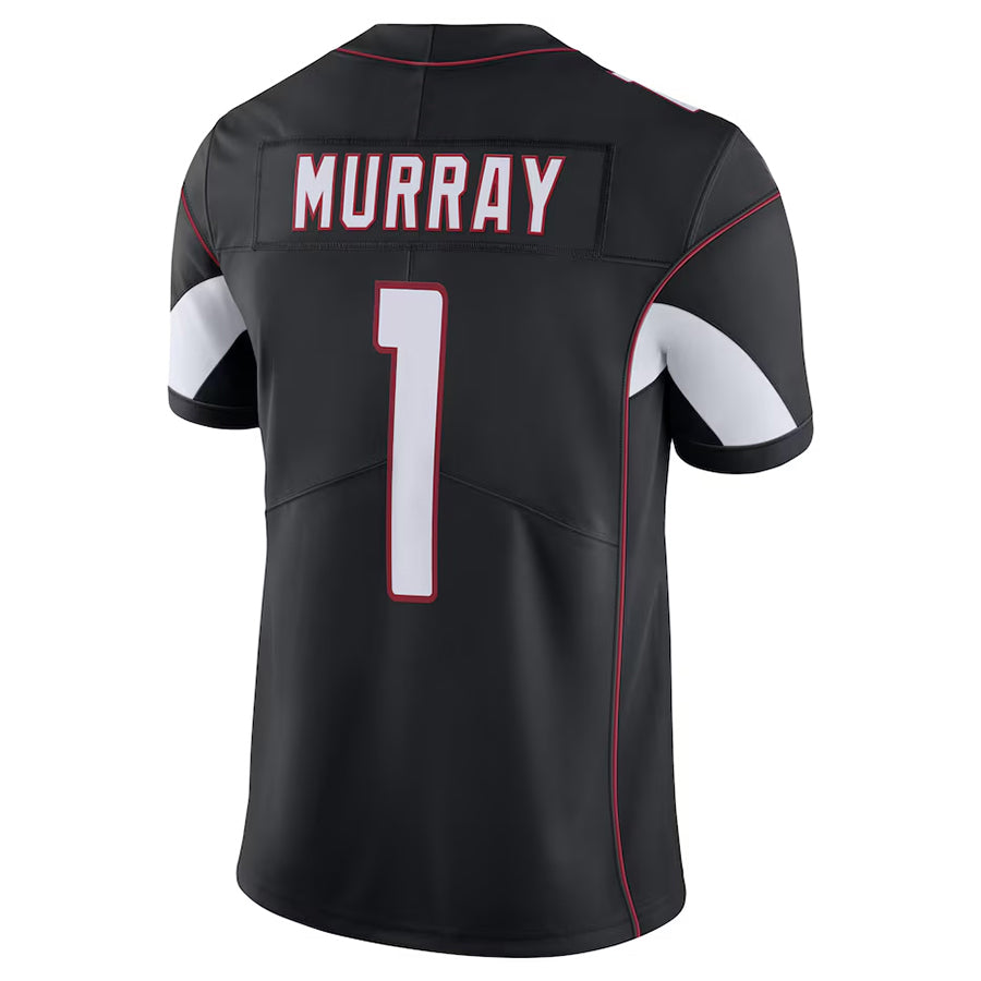 A.Cardinals #1 Kyler Murray Player Black Vapor Limited Home Game PETTCS Stitched Jerseys