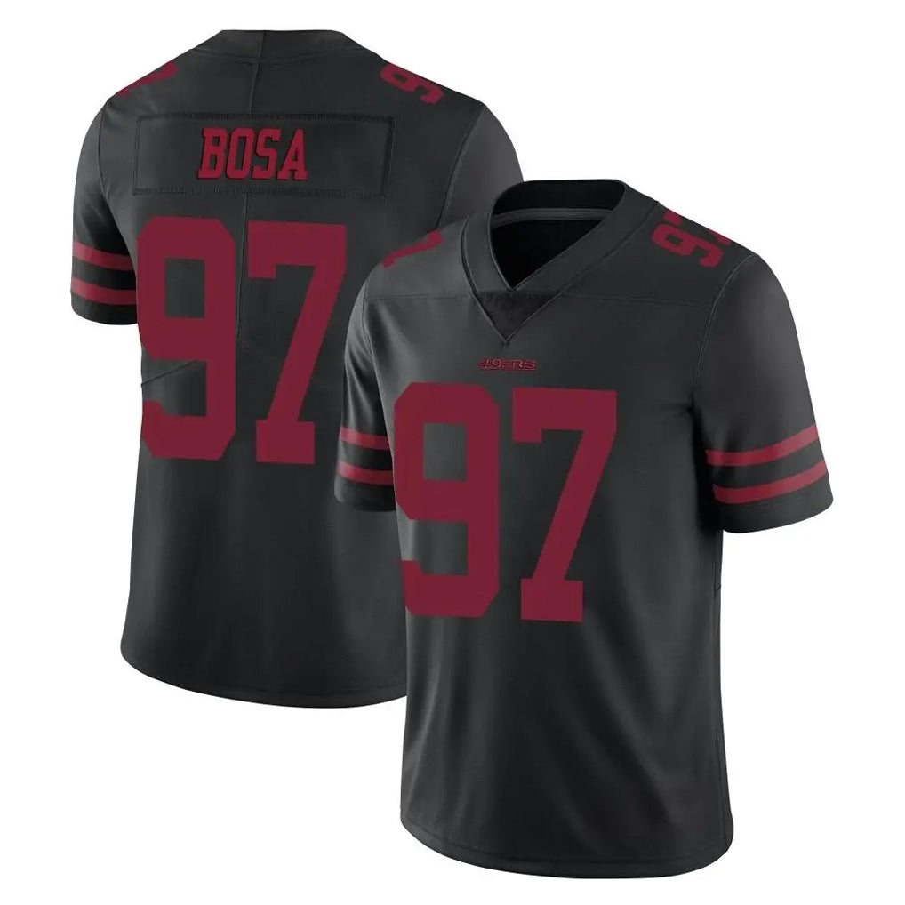 SF.49ers #97 Nick Bosa Player Black Alternate Limited Vapor Untouchable Home Game PETTCS Stitched Jerseys