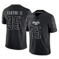 P.Eagles #35 Michael Carter II Player Black Reflective Limited Home Game PETTCS Stitched Jerseys