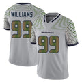 S.Seahawks #99 Leonard Williams Player Grey Limited 2025 Rivalries Collection Home Game PETTCS Stitched Jerseys