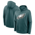 P.Eagles ## Eagles Blank Player Midnight Green Performance Pullover Hoodies Home Game PETTCS Stitched Jerseys