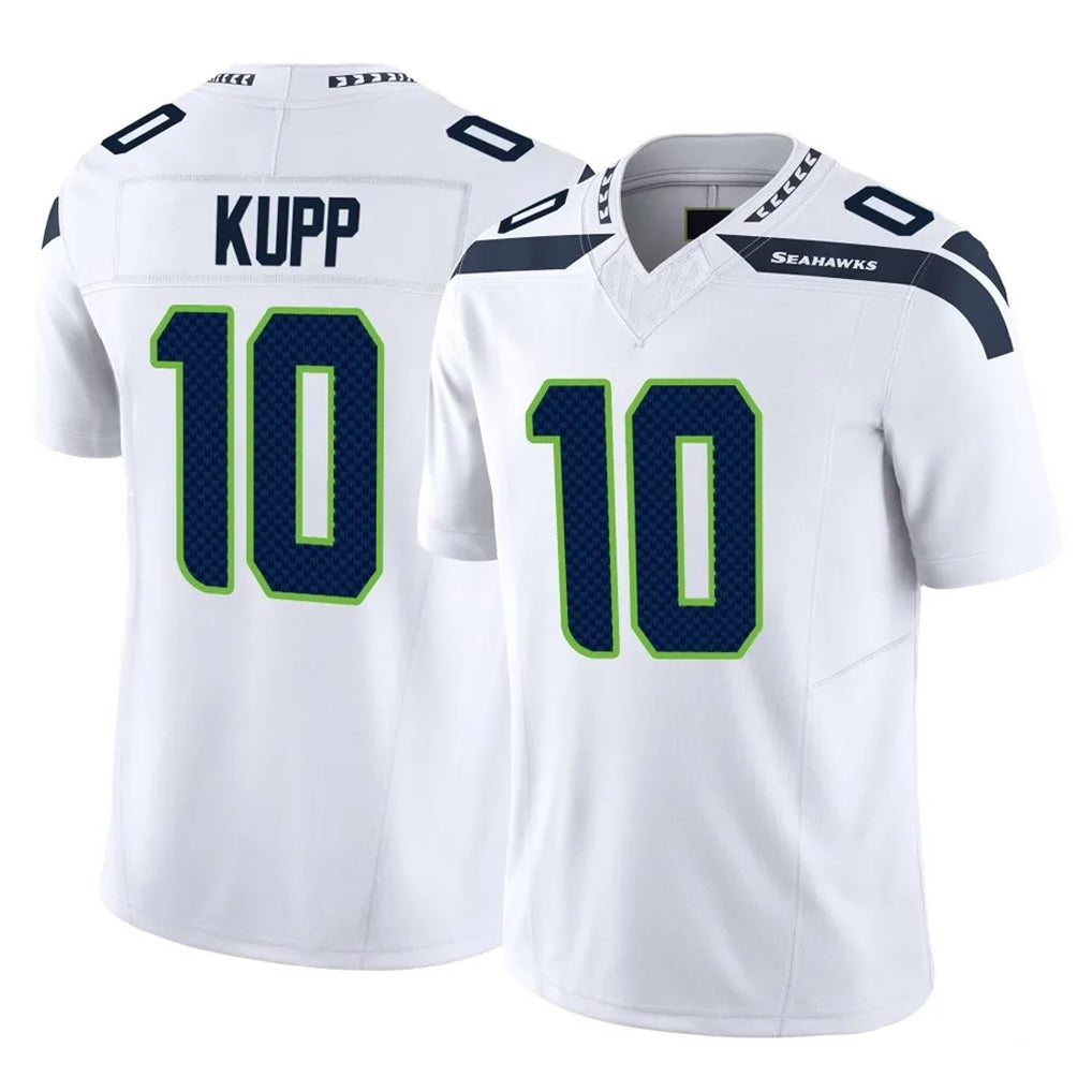 S.Seahawks #10 Cooper Kupp Player White Limited Vapor F.U.S.E. Home Game PETTCS Stitched Jerseys
