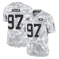 SF.49ers #97 Nick Bosa Player Arctic Camo Limited Salute To Service Home Game PETTCS Stitched Jerseys