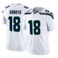 S.Seahawks #18 Elijah Arroyo Player White Limited Vapor F.U.S.E. Home Game PETTCS Stitched Jerseys