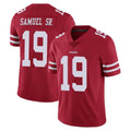 SF.49ers #19 Deebo Samuel Sr. Player Red Limited Vapor Untouchable Home Game PETTCS Stitched Jerseys