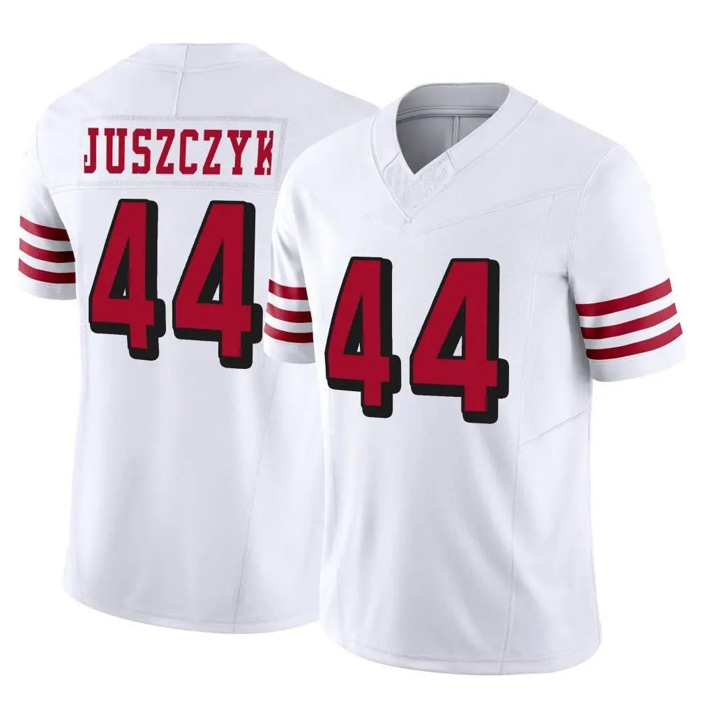 SF.49ers #44 Kyle Juszczyk Player White Limited Alternate Vapor F.U.S.E. Home Game PETTCS Stitched Jerseys