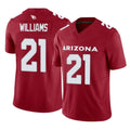 A.Cardinals #21 Garrett Williams Player Cardinal Vapor F.U.S.E. Limited Home Game PETTCS Stitched Jerseys