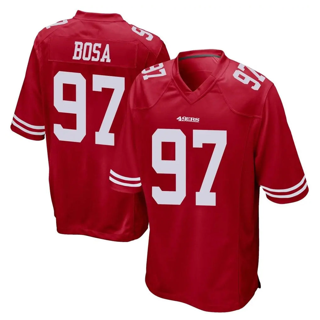 SF.49ers #97 Nick Bosa Player Red Home Game PETTCS Stitched Jerseys