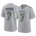 S.Seahawks #7 Uchenna Nwosu Player Gray Atmosphere Fashion Home Game PETTCS Stitched Jerseys