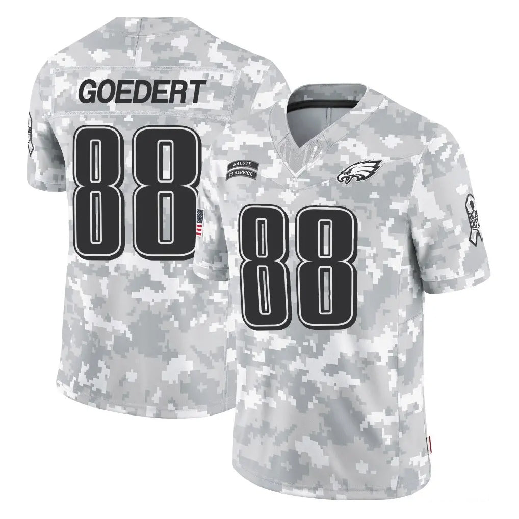 P.Eagles #88 Dallas Goedert Player Arctic Camo Salute to Service Limited Game PETTCS Stitched Jerseys