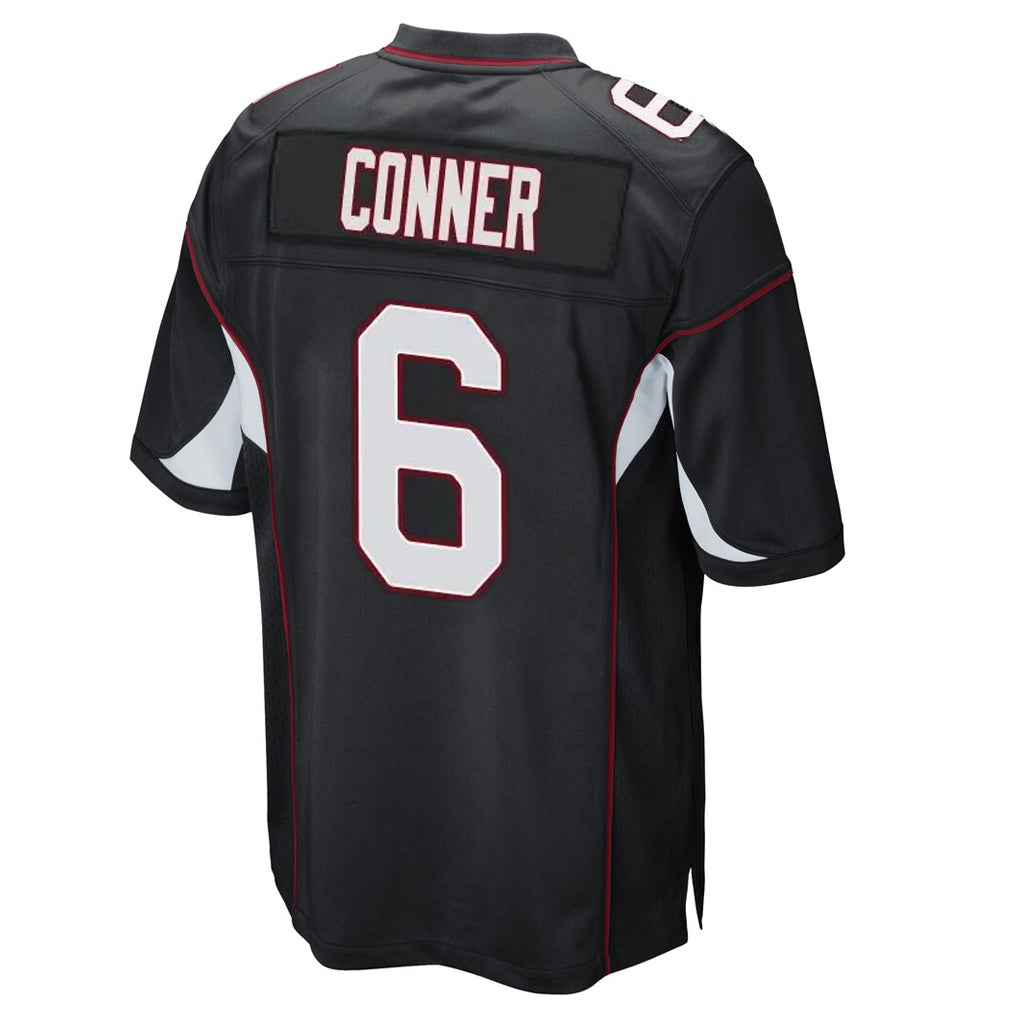 A.Cardinals #6 James Conner Player Black Home Game PETTCS Stitched Jerseys