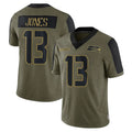S.Seahawks #13 Ernest Jones IV Player Olive Salute To Service Limited Game PETTCS Stitched Jerseys