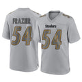 P.Steelers #54 Zach Frazier Player Gray Atmosphere Fashion Home Game PETTCS Stitched Jerseys