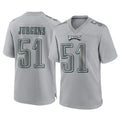 P.Eagles #51 Cam Jurgens Player Gray Atmosphere Fashion Home Game PETTCS Stitched Jerseys
