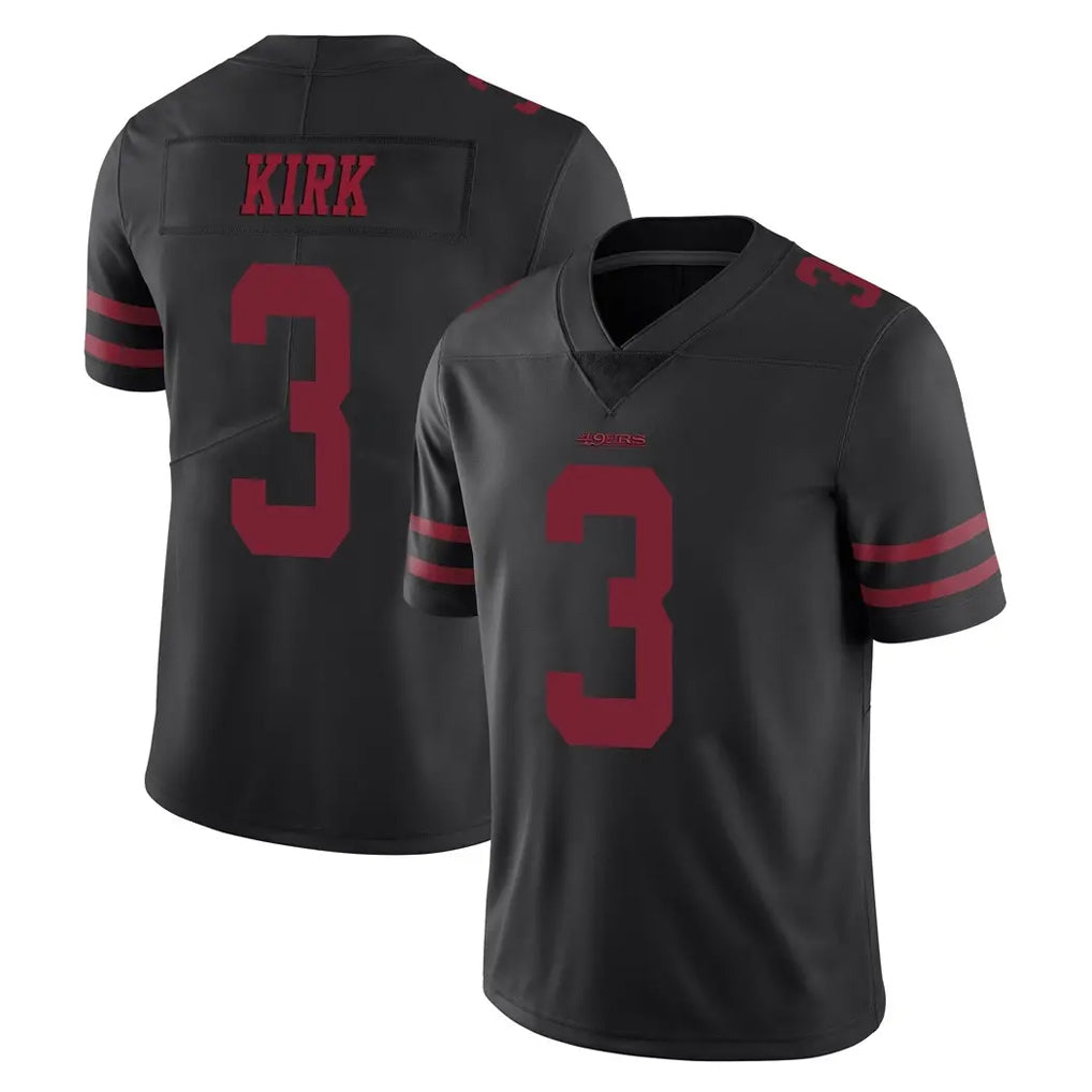 SF.49ers #3 Christian Kirk Player Black Alternate Limited Vapor Untouchable Home Game PETTCS Stitched Jerseys