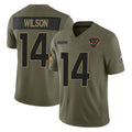 A.Cardinals #14 Michael Wilson Player Olive Salute To Service Limited Home Game PETTCS Stitched Jerseys