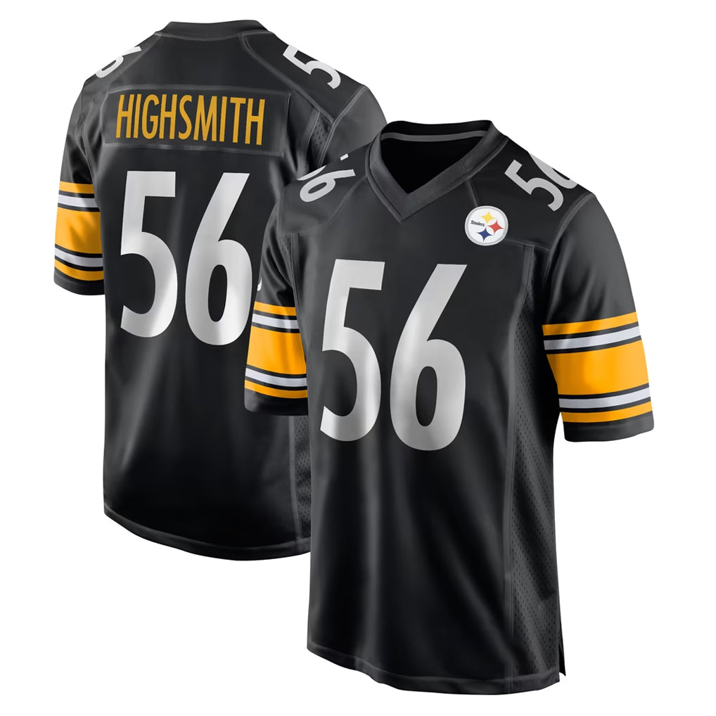 P.Steelers #56 Alex Highsmith Player Black Home Game PETTCS Stitched Jerseys