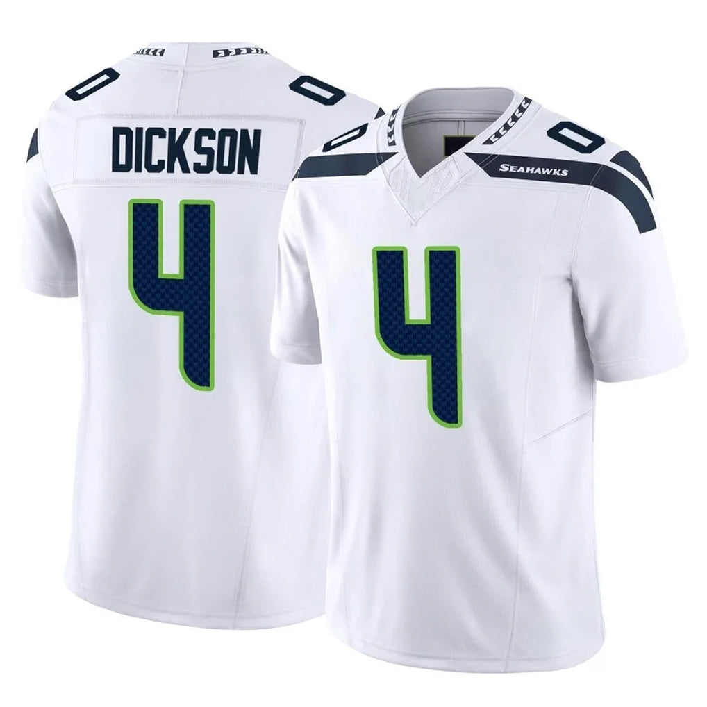 S.Seahawks #4 Michael Dickson Player White Limited Vapor F.U.S.E. Home Game PETTCS Stitched Jerseys