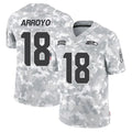 S.Seahawks #18 Elijah Arroyo Player Arctic Camo Limited Salute To Service Home Game PETTCS Stitched Jerseys