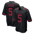 SF.49ers #5 Mike Evans Player Black Alternate Home Game PETTCS Stitched Jerseys