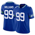 S.Seahawks #99 Leonard Williams Player Royal Limited Throwback Vapor F.U.S.E. Home Game PETTCS Stitched Jerseys