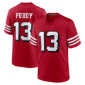 SF.49ers #13 Brock Purdy Player Red Limited Alternate Home Game PETTCS Stitched Jerseys