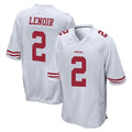 SF.49ers #2 Deommodore Lenoir Player White Home Game PETTCS Stitched Jerseys