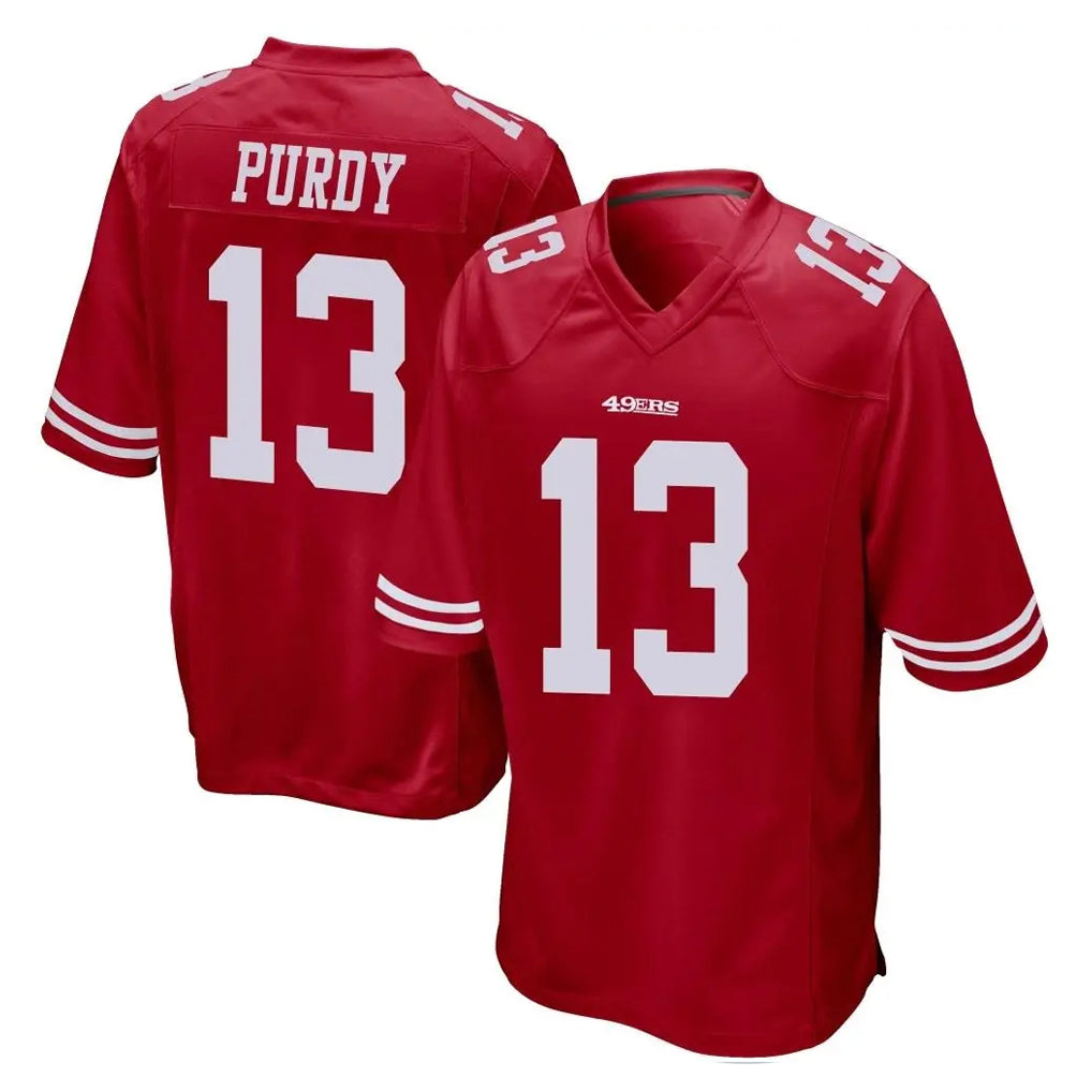 SF.49ers #13 Brock Purdy Player Red Home Game PETTCS Stitched Jerseys